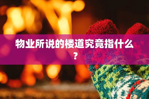 物业所说的楼道究竟指什么？