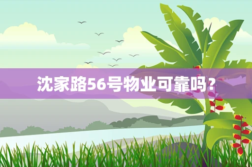 沈家路56号物业可靠吗？