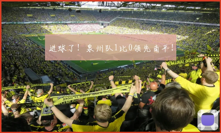 进球了！泉州队1比0领先南平！